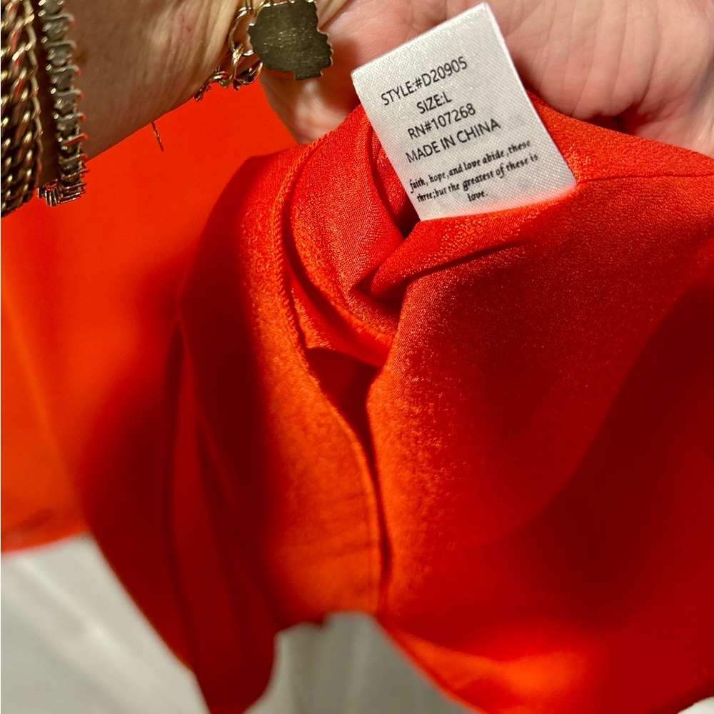 Gracia NWT Fabulous Orange Mini Dress - Picture 12 of 13
